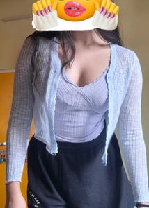 Light Blue Cardigan