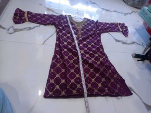 Designer Purple Kurta Set with Palazzo