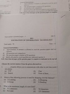 Exam Paper for class 10