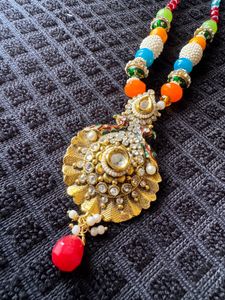 Colorful Beaded Necklace &amp; Earring Set
