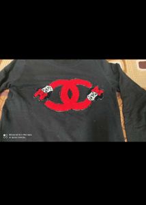 Chanel Inspired Black Sweatshirt