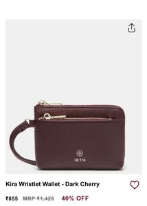 IRTH - Cute Burgundy Wallet