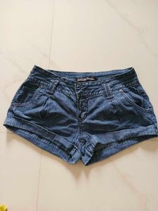 Women's Blue Denim Shorts