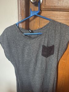 Gray Top &amp; Leggings Set