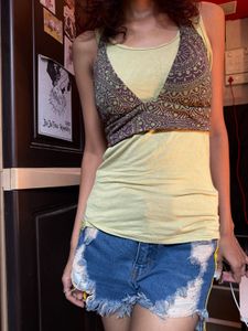 Halter neck wrap bikini top