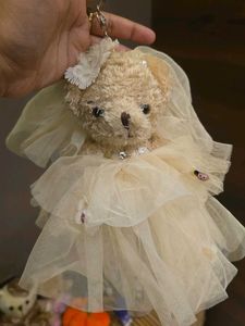 Cute Teddy Bear Keychain Charm