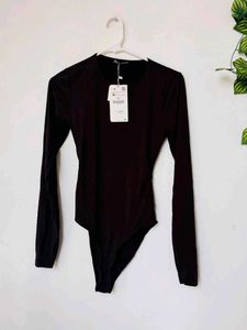 Chic Long Sleeve Brown bodysuit