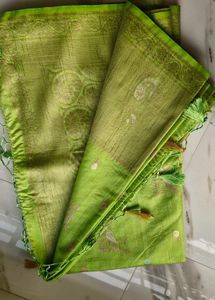 Green Banarasi Style Saree