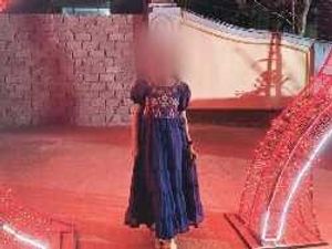 Beautiful Blue Tiered Gown