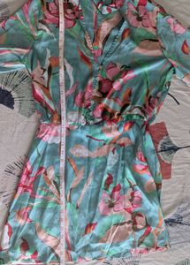 Zara Green Floral Dress