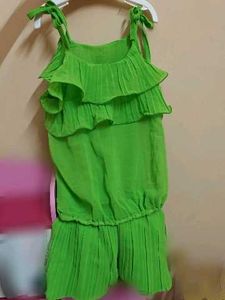 Green Ruffle pant & top set