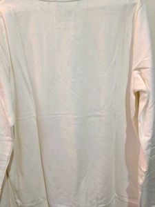 Mango White Sarcastic Graphic Sweatshirt