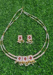 Elegant Pearl &amp; Gold Jewelry Set