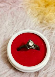 Heart Shape Ring with CZ Stone