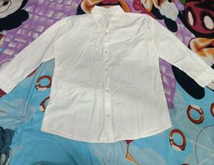 Classic White Button-Up Shirt