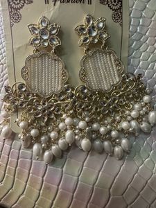 Heavy multilayer Moti Maharani Chandbali