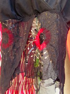 Stylish Black Lace Embellished top