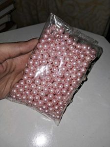 BABY PINK PEARL GLASS BEADS FOR JEWELRY MAKING