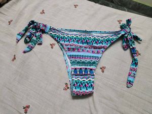Vibrant Geometric Print Bikini Bottom