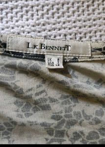 L.k. bennett Floral Print Silk Wrap Dress