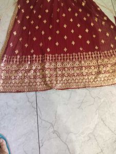 Elegant Maroon Embroidered Kurta Set