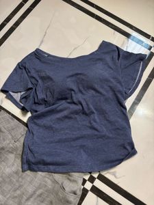 Chic Plaid Pants &amp; Navy Top Set