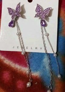 New Charming Purple Colour Butterfly Design