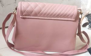 Quilted Pink Crossbody Bag