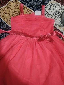 Beautiful Coral frock baby girl