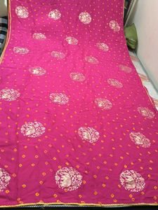 Vibrant pink Saree💗 badhni