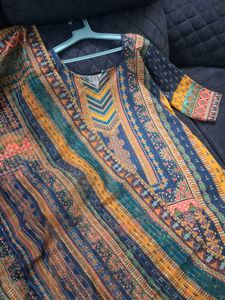 Vibrant Printed Kurta Set with Dupatta