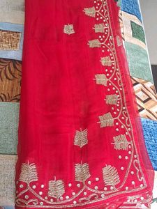 karvachauth special Red sareee