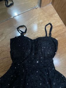 Sparkling Black Cami Top