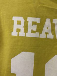 Yellow Cropped T-Shirt with Number 19