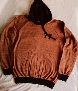 Orange Graphic Hoodie