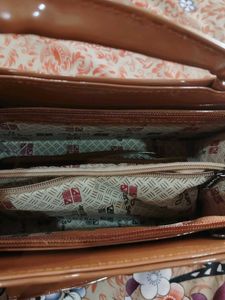 B-Cherry Brown Satchel