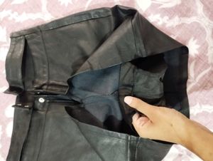 Concert Leather Skirtwith inbuilt shorts