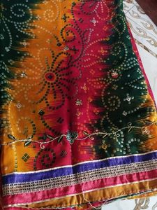 Vibrant Bandhani Saree