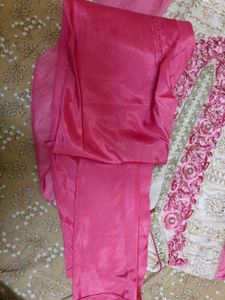 Designer Pink &amp; Cream Kurta Set