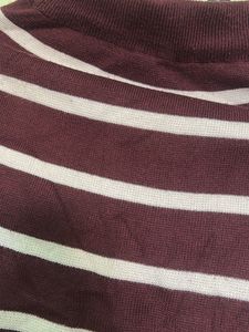 Striped winter skirt