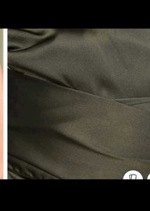 Olive Green Halter Neck Mini Dress