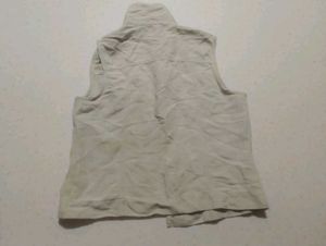 y2k beige vest