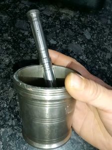 Vintage Metal Mortar and Pestle