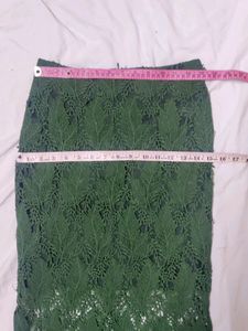 Dark Green Pencil Skirt