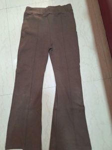 Brown Flared Leggings