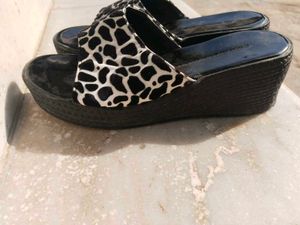 Cow Print High Wedges For Women Size 6
