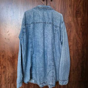 Acid Wash Denim Shirt (overized)
