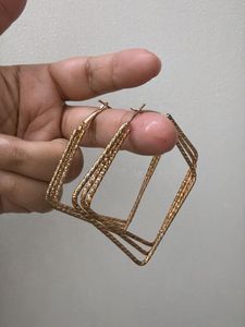 Stylish Geometric Hoop Earrings