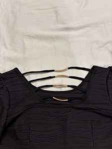 elegant black bodycon dress