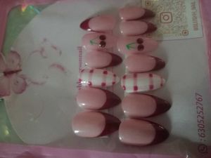Cherry themed Press on nail set